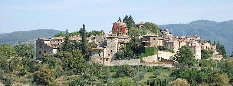 Montefioralle in Toscana